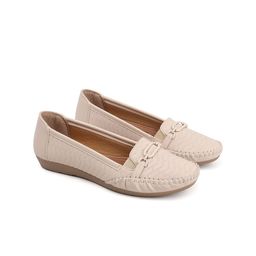 Mast & Harbour Women Textured Round Toe Mojaris Flats With Buckles-picture-3