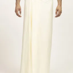 LELA Men Cotton Pre Pleated Wrap Dhoti-image-7