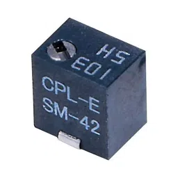 NIDEC COMPONENTS TRIMMER POT, CERMET, 200R, 11TURN, SMD, SM-42TW201-10