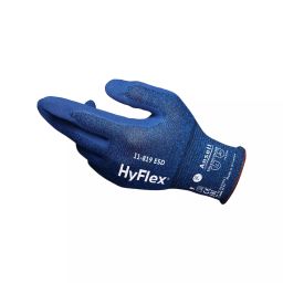 Ansell HyFlex 11-819 ESD Multi Purpose Gloves Knitwrist Cuff Foam Nitrile Blue Size 6 (Pack of 144 Pair)-image-14