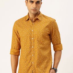Parx Slim Fit Floral Printed Pure Cotton Casual Shirt-image-54