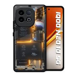 QRIOH Glow Up Skeleton Printed iQOO Neo 10 5G Glass Back Case Mobile Accessories-picture-45