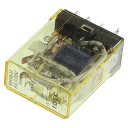 IDEC RELAY, SPDT, 110VAC, 30VDC, 10A, RH1B-UAC120V-44