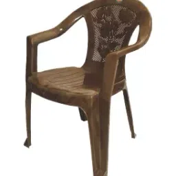 Cello Admire Plastic Monobloc with Arm Chair, Brown-image-16