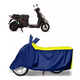 Auto Pearl Bike Cover for Hero Electric Electric NYX HS500 ER (Yellow & Blue)-image-87