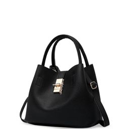 DressBerry PU Structured Handheld Bag with Tasselled-6
