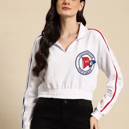 Mast & Harbour Printed Polo Sweatshirt-picture-38