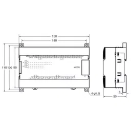 Omron Programmable Controller Expansion I/O Unit, CP1W-40EDR image 1