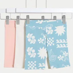 Marks & Spencer Girls Floral Printed Shorts-image-16