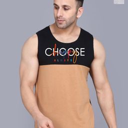 SLOWLORIS 2-Pcs Printed Combed Cotton Gym Vests VSL26 CMB(CHS BLACKRUST)(LOOK BLACKGREY)-image-32