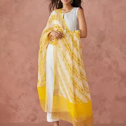 Fabindia Printed Cotton Silk Dupatta-image-92