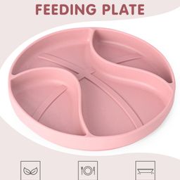 Three Compartmented Feeding Plate - Pink-image-76