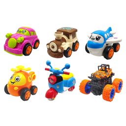 SVE Unbreakable Friction Powered Toy Set of Car Train Plane Helicopter Scooter & Monster Car For Kids Pack of 6  Multicolor-1