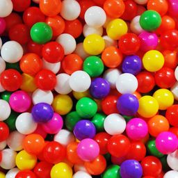 EEVOVEE 50 Pcs  Kids Plastic Pool Balls Non Toxic Safe & Soft Ball Pit Balls 6.1 cm - Multi Color-27