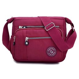 SYGA Women's Nylon Material With Simple Design, Sling Bag (Wine Red)-image-91