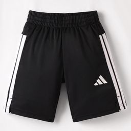 ADIDAS KIDS Knit Shorts With Logo Print & Tape Detailing - Black-image-68
