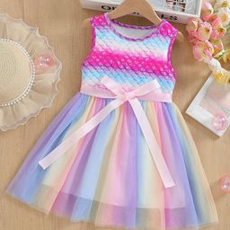 YK Striped Fit & Flare Dress-picture-48