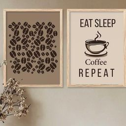 WALLLANE Brown Wood Wall Art-picture-0