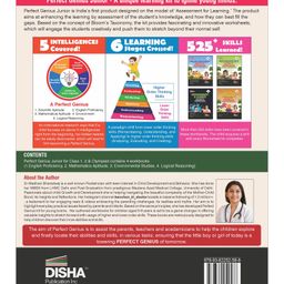 disha publications Perfect Genius Junior Activity Workbooks for Science, Environment, Mathematics, Logical Reasoning & English for Ages 5 to 8 - 4th Edition | Must for Olympiad Exams | Builds 545+ Life Skills image 2