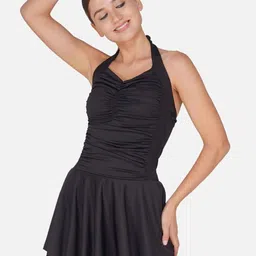 Poftik Padded Halter Neck Swimming Dress-picture-32