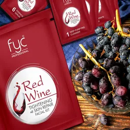 FYC Professional 5 Step Red Wine Skin Firming Facial Kit- 260 g-17