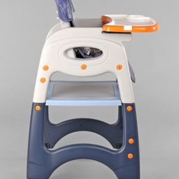 fab n funky Multifunctional 3 In 1 High Chair & Table For Toddler With Backrest & Plate Adjustment & Wheels - Blue image 5