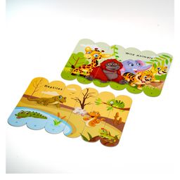 Majestic Book Club Animal Kingdom Stick Puzzle | 24pcs Double-Sided Cardboard Puzzles | 8 Fun Animal-Themed Puzzles for Learning & Play | Develops Focus & Problem-Solving Skills | Ideal for Ages 3+ image 5