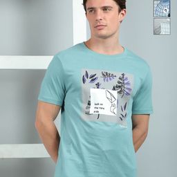 Dollar Men Pack of 3 Typography Printed Round Neck Cotton Slim Fit T-shirts-image-36