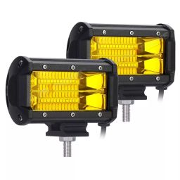AllExtreme EX7IY2P 17.78 cm (7 Inch) 24 LED Oval Projector Fog Light Auxiliary Spot LED Light Off-Road Driving Lamp for Motorcycle and Cars (72W, Yellow Light, 2 PCS)-47