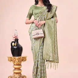 Mitera Woven Design Zari Designer Saree-13
