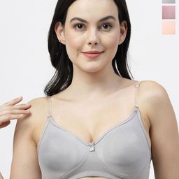 SHYAM SONS FLAIR Pack Of 3 Full Coverage T-shirt Bra-picture-35