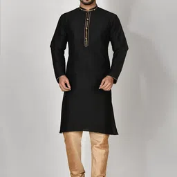 RANAK Men Flared Sleeves Thread Work Kurta-picture-29