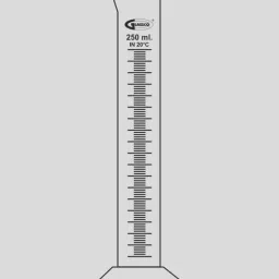 Glassco 500ml Quartz Measuring Cylinder with Spout Class B  Q138.510.06-2