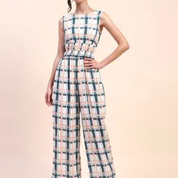 CAMLA Boat Neck Printed Basic Jumpsuit-picture-46
