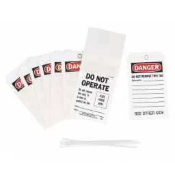 BRADY Black & Red 4 inch Rectangle Danger Tag, 9LCU8-image-1