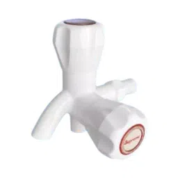 SUPREME Classic Series 2-Way Bib Tap Quarter Turn Plastic, Texla White-17