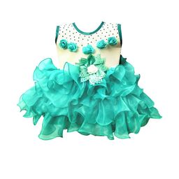 Midi/Knee Length Festive/Wedding Dress (Green, Sleeveless)Nice Dress-image-95