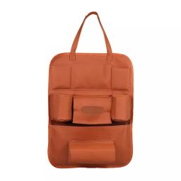 AllExtreme EXSBOCT Car Backseat Travel Bag Multi Pocket for Tissue Box, Bottle and Document Storage Tan-42