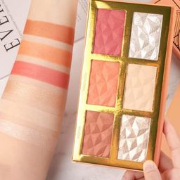 VBA 6 Color Highlighter, Blush & Contour Palette image 5