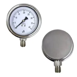 Japsin Instrumentation Economical Pressure Gauge 0 to 40 mPa Range 100 mm (4 inch) Dial Size, JIPL-EPG-100MM-B15-37