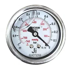 Japsin Instrumentation Glycerin Filled Economical Vacuum Gauge -760 mmhg to 0 Range 63 mm (2½ Inch) Dial Size, JIPL-EPG-63MM-1-20