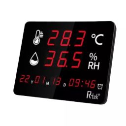R-TEK Led Temperature Humidity Thermo & Hygro Meter 5 V (1A) , RT-915B-15