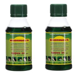 Mahabhringaraj Set Of 2 Hair Oil For Dandruff - 100 ml Each-1