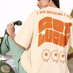 The Roadster Life Co. Printed Drop-Shoulder Sleeves Oversized T-shirt-image-48