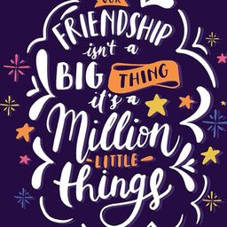 TAGVE White Single Piece Friendship Inspirational Quote Wall Art-image-41