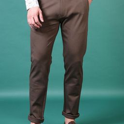 V-Mart Men Mid-Rise Cotton Chinos Trousers-image-54