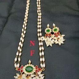 UNNATI JEWEL White Brass Jewellery Set-53