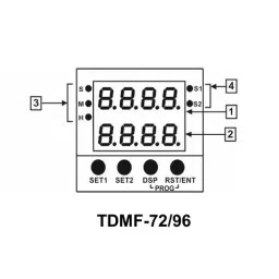 Shavison Multi Function Digital Timer 72x72 mm 2 Nos. SPDT (1 C/O), TDMF-72-Z image 4