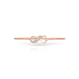 BHIMA 18K BIS Hallmark 750 Purity Curvy Glow Diamond Bracelet4.439gm-image-39