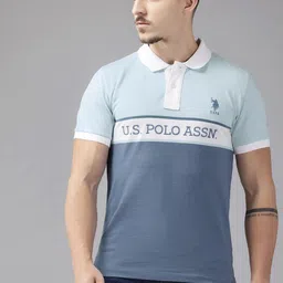U.S. Polo Assn. Men Polo Collar Pure Cotton T-shirt-picture-40